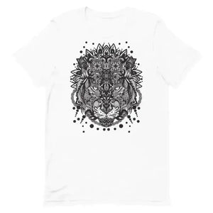 Tiger Mandala Unisex T-Shirt Crew Neck Cotton - Epic Fashion UKAllClothingCotton
