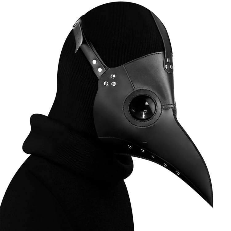Medieval PU Leather Plague Doctor Mask