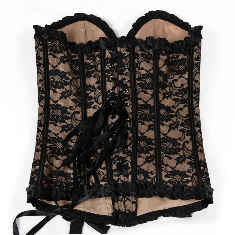 Gothic Floral Lace Corsets And Bustier
