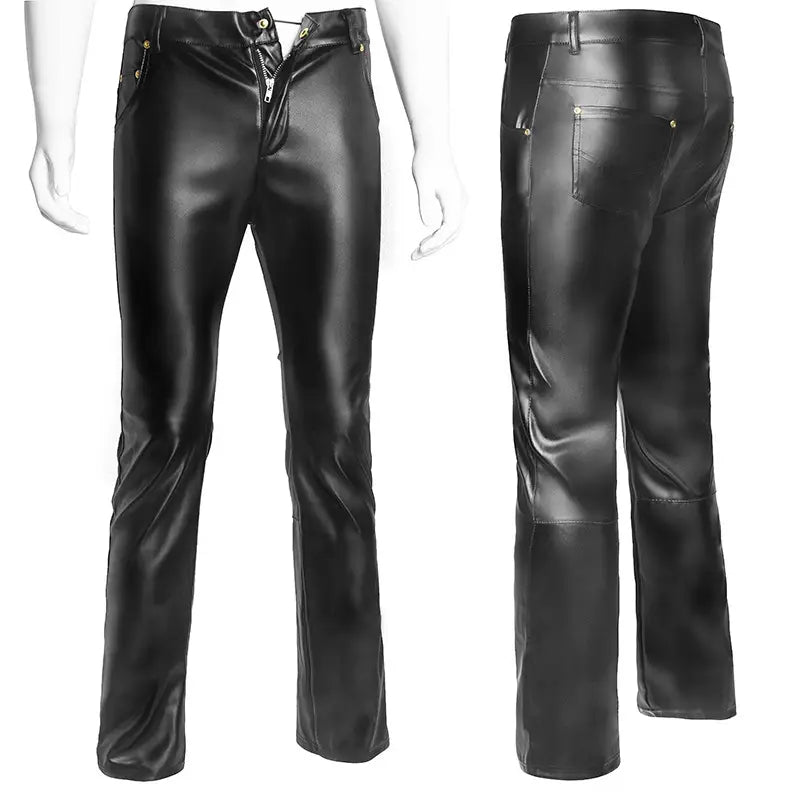 Faux Leather Gothic Pants