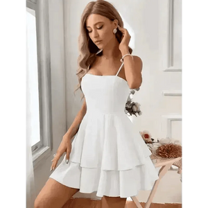 Backless Bow Knot Strap Short Skirt Sexy Sling Dress - Epic Fashion UKAllDressWomen