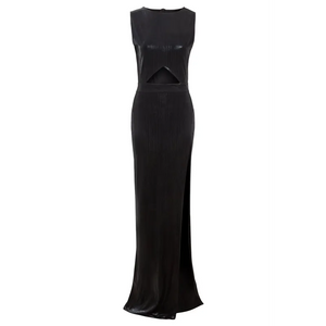 Black Cut Out Maxi Dress - Dresses