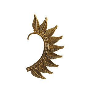 Bold Boho Leaf Earcuff - Jewelry & Watches