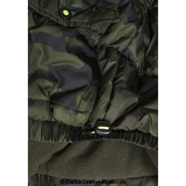 Boys Camouflage Print Puffa Coat - Coats & Jackets