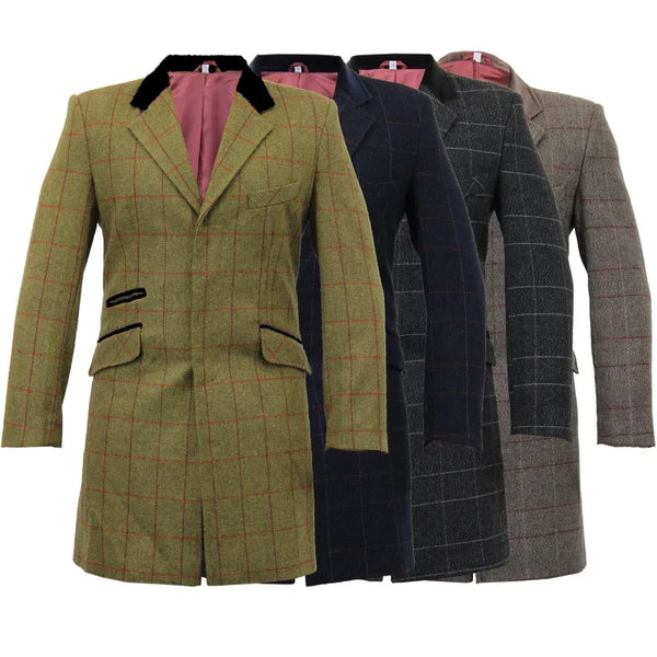 Check Design Retro Mod Coat - Coats & Jackets