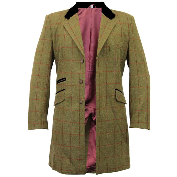 Check Design Retro Mod Coat - Coats & Jackets