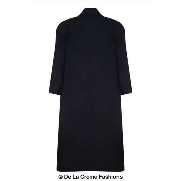 Curve Wool & Cashmere Blend Plus Size Long Coat (202)