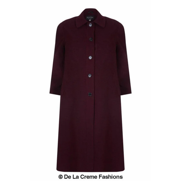 Curve Wool & Cashmere Blend Plus Size Long Coat (202)