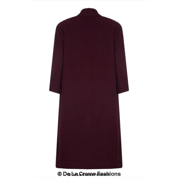 Curve Wool & Cashmere Blend Plus Size Long Coat (202)