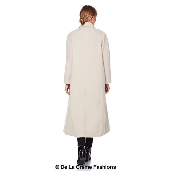 Curve Wool & Cashmere Blend Plus Size Long Coat (202)