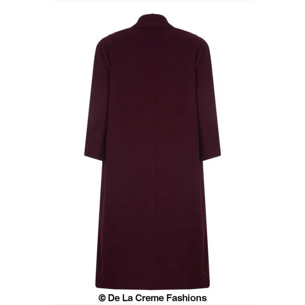 Curve Wool & Cashmere Blend Plus Size Long Coat (202)