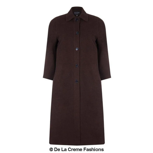 Curve Wool & Cashmere Blend Plus Size Long Coat (202)