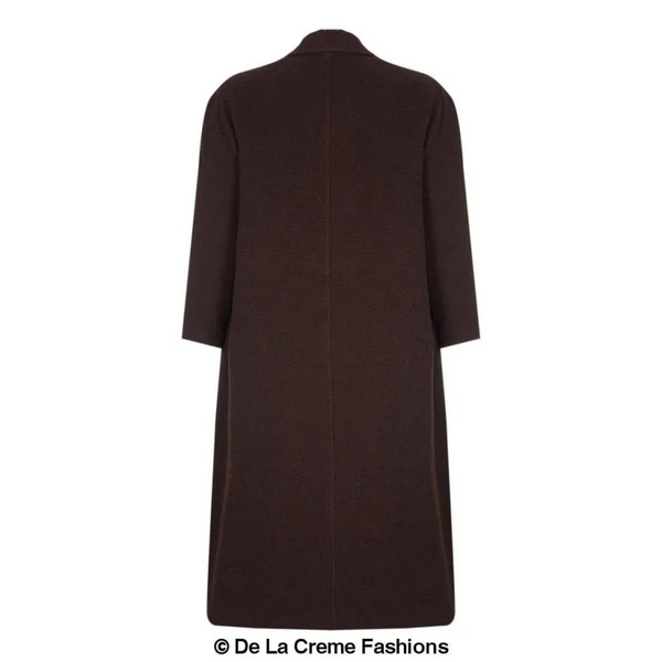 Curve Wool & Cashmere Blend Plus Size Long Coat (202)