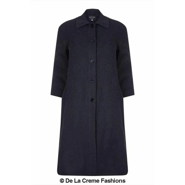 Curve Wool & Cashmere Blend Plus Size Long Coat (202)