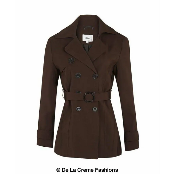 Double Breasted Short Coat - Coats & Jackets