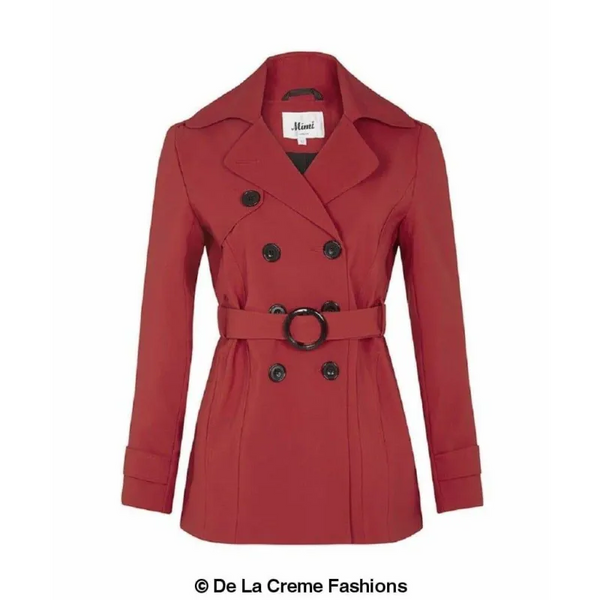 Double Breasted Short Coat - Coats & Jackets