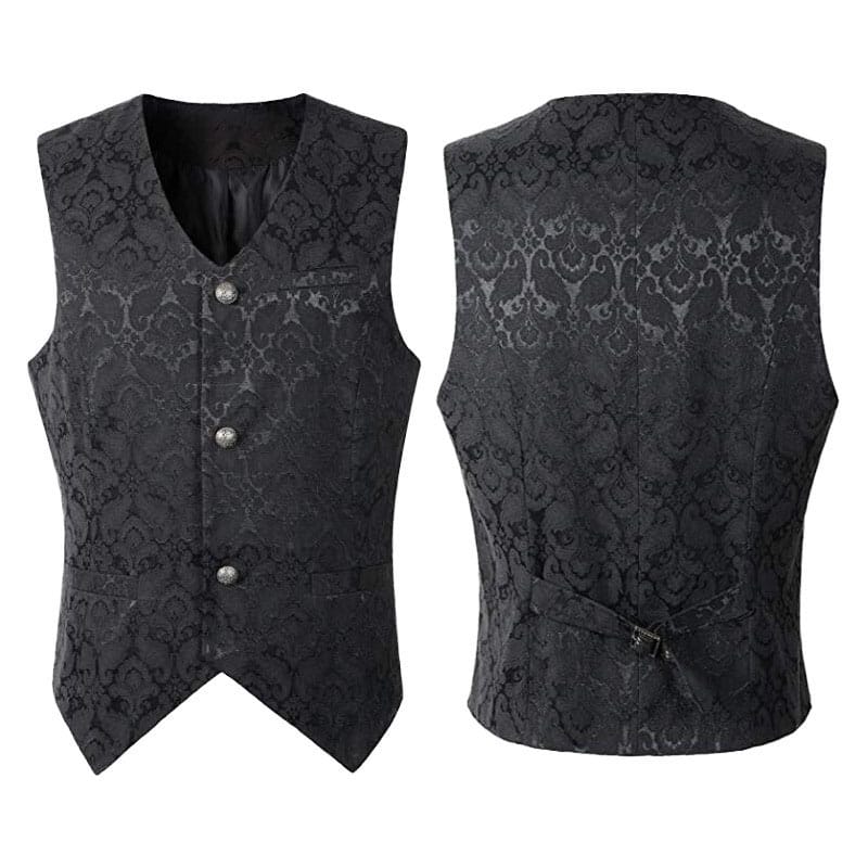 Men’s Gothic Medieval Vintage Steampunk Victorian Suit Vest