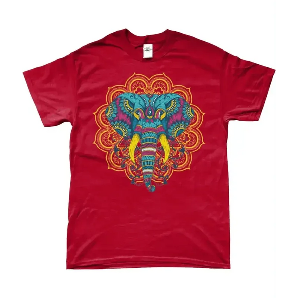 Elephant Mandala Unisex T-Shirt - Epic Fashion UKAllClothingElephant Mandala Cotton Tee