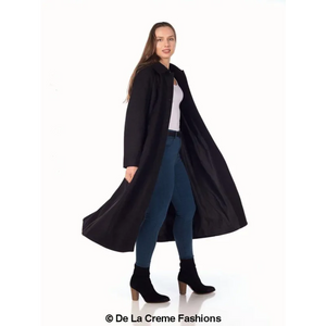 Faux Wool Longline Hooded Winter Coat - Coats & Jackets