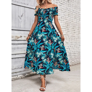 Floral print women’s summer dresses - Dress
