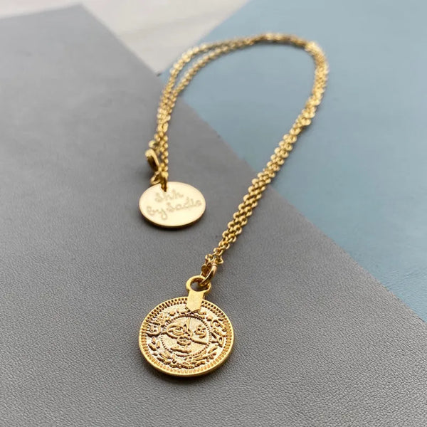 Gold Coin Necklace - Necklaces