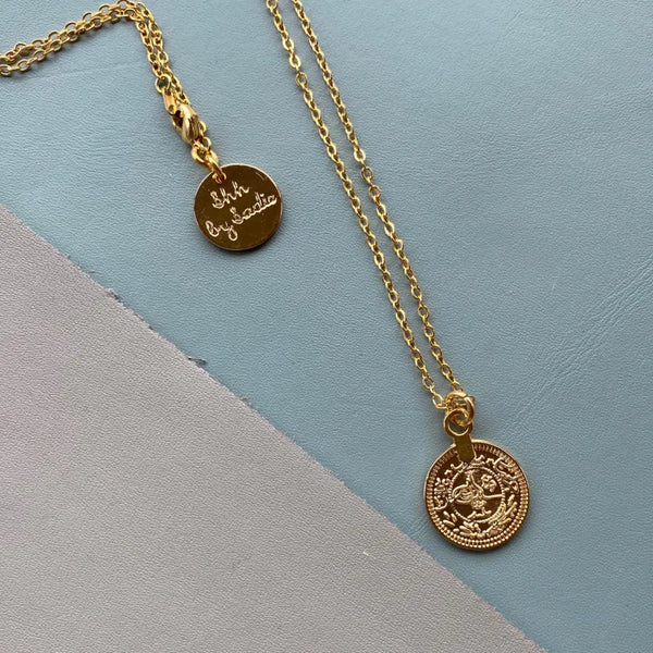 Gold Coin Necklace - Necklaces