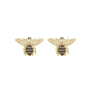 Honey Bee Stud Earrings Gold