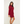Jumper Dress With Roll Neck And Pockets In Wine - Dresses