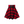 Ladies Casual Fashion A-Type Plaid Print Skirt - red