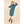 Longline Hooded Jumper Dress In Jade Green - Dresses