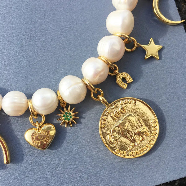 Lucky Charm Pearl Necklace - Necklaces