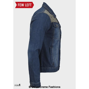Men’s Camo Print Denim Jacket - Coats & Jackets