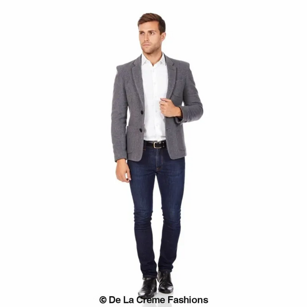 Mens Wool Blend Blazer - Coats & Jackets