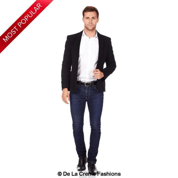 Mens Wool Blend Blazer - Coats & Jackets