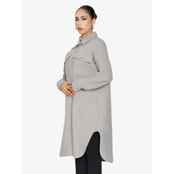 Oversized Longline Shacket - Coats & Jackets