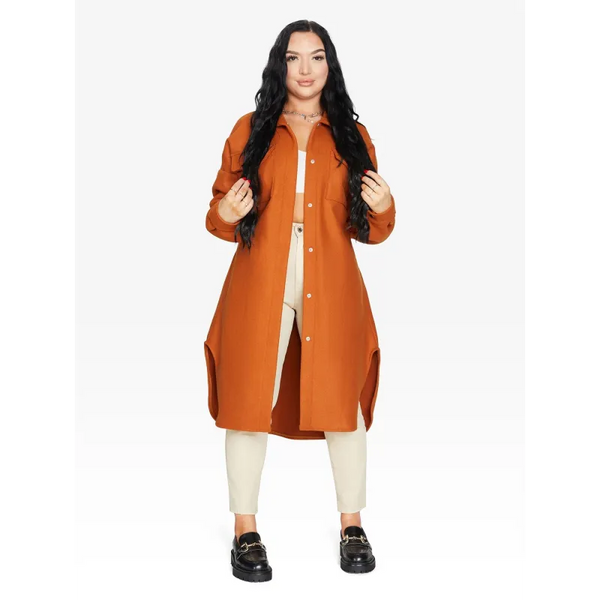 Oversized Longline Shacket - Coats & Jackets