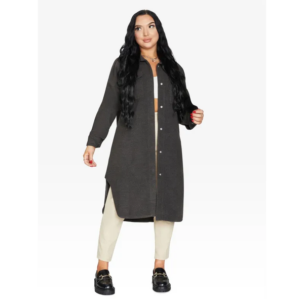 Oversized Longline Shacket - Coats & Jackets