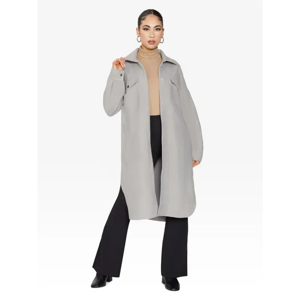 Oversized Longline Shacket - Coats & Jackets