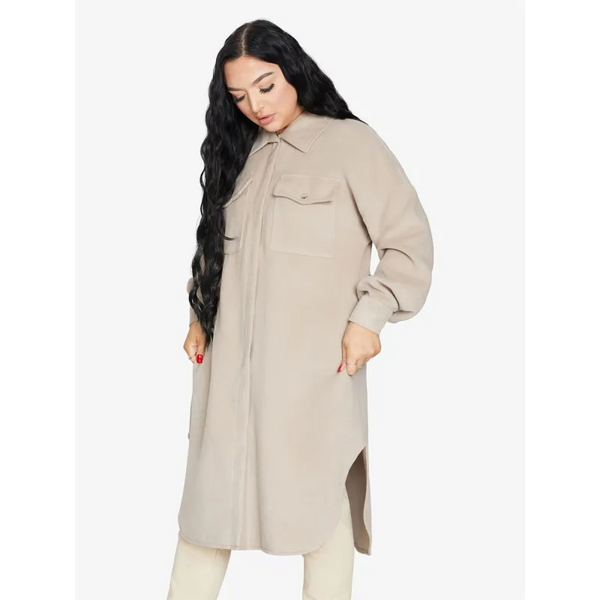 Oversized Longline Shacket - Coats & Jackets