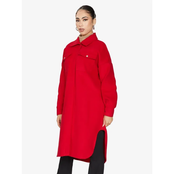 Oversized Longline Shacket - Coats & Jackets