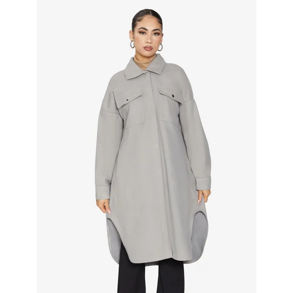 Oversized Longline Shacket - Coats & Jackets