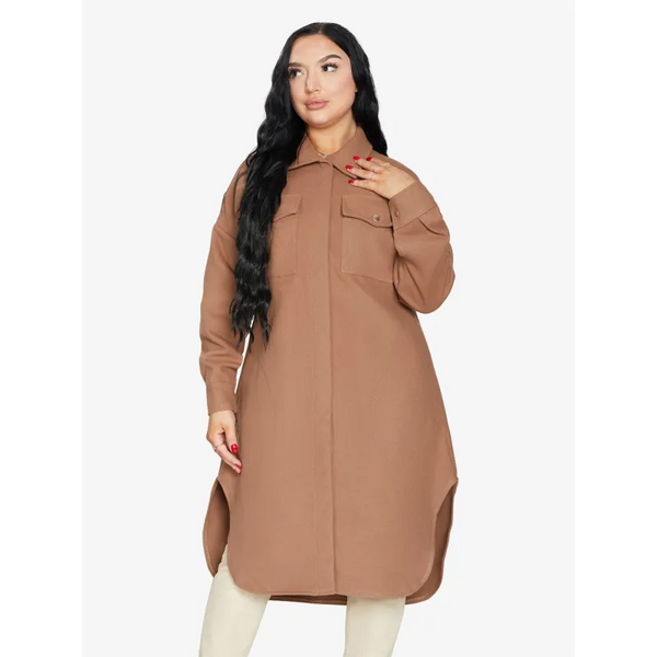 Oversized Longline Shacket - Coats & Jackets