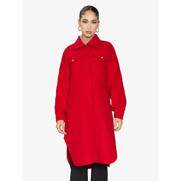 Oversized Longline Shacket - Coats & Jackets