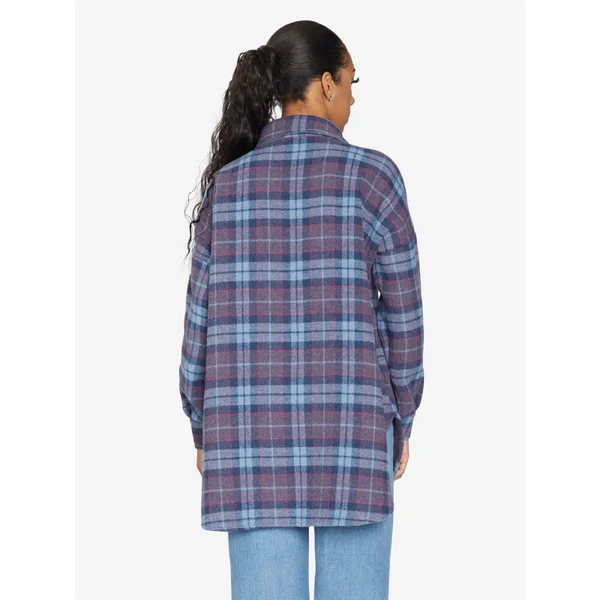 Oversized Nova Check Wool Blend Shacket - Coats & Jackets