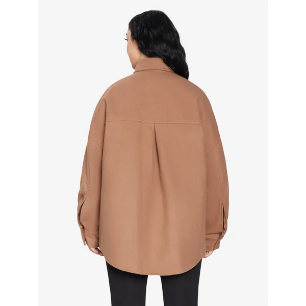 Oversized Patch Pocket Shacket - Jackets & Coats