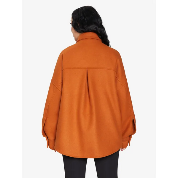 Oversized Patch Pocket Shacket - Jackets & Coats