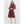 Patterned Chiffon Dress With Belt - Dresses