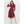 Patterned Chiffon Dress With Belt - Dresses