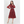 Patterned Chiffon Dress With Belt - Dresses