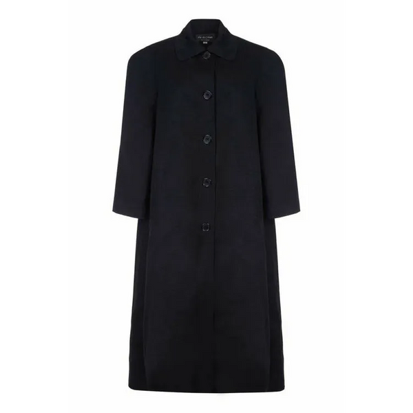 Plus Size Long Coat - UK 14/EU 42/US 10 / Black - Coats &